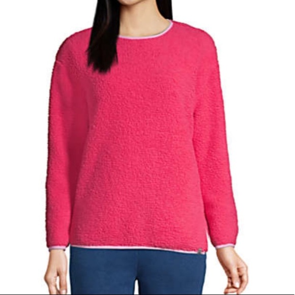 Women's‎ Long Sleeve Sherpa Fleece Sweatshirt - Picture 1 of 4